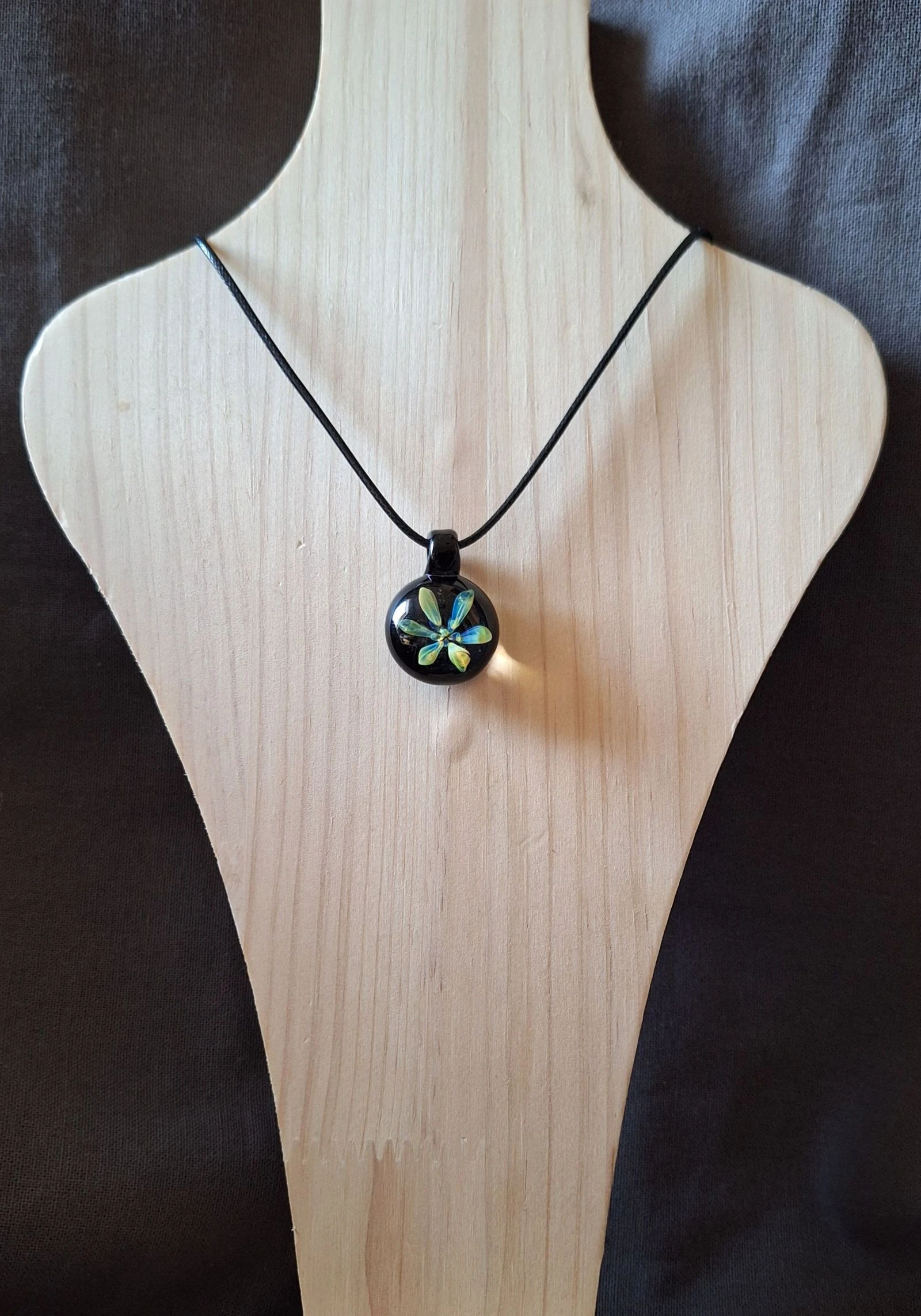 Handgemaakte lampwork glas hanger  – photo 2